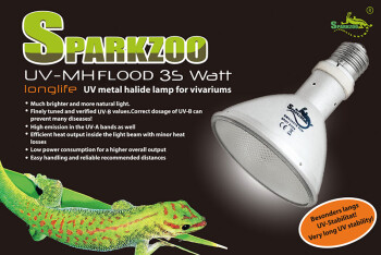 Bulb UVB 35W HID Flood ReptiSpa PAR30 Sparkzoo