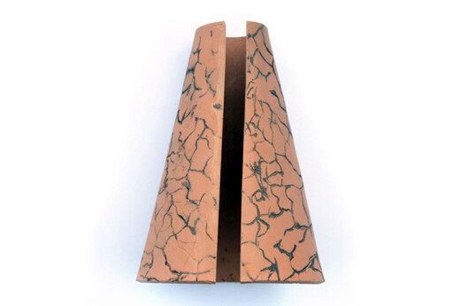 Ceramic lampshade for reflector bulb small brown